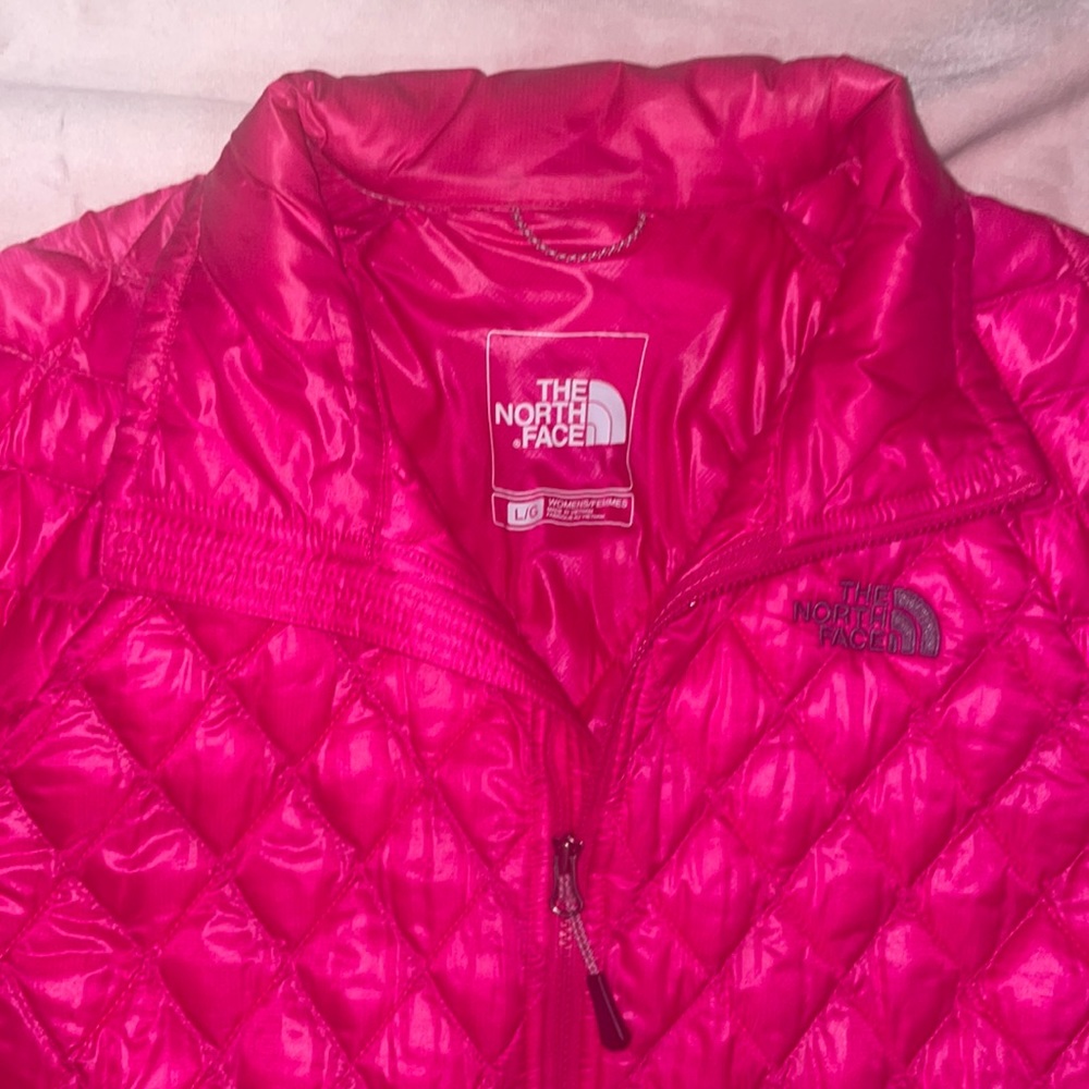 Hot pink The Northface  puffer jacket